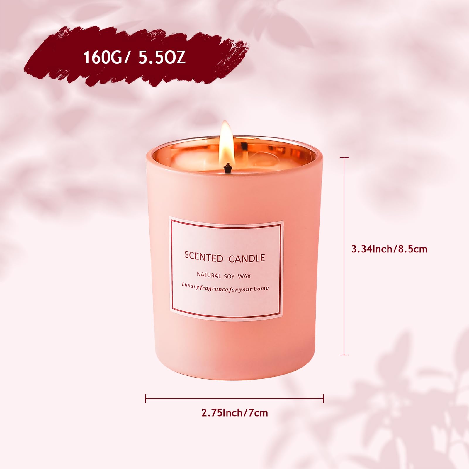 POWSHELF Scented Candle Gifts for Women, Bathroom Decor Candle for Home Scented, 5.5 Oz Jar POWSHELF buy supplements canada