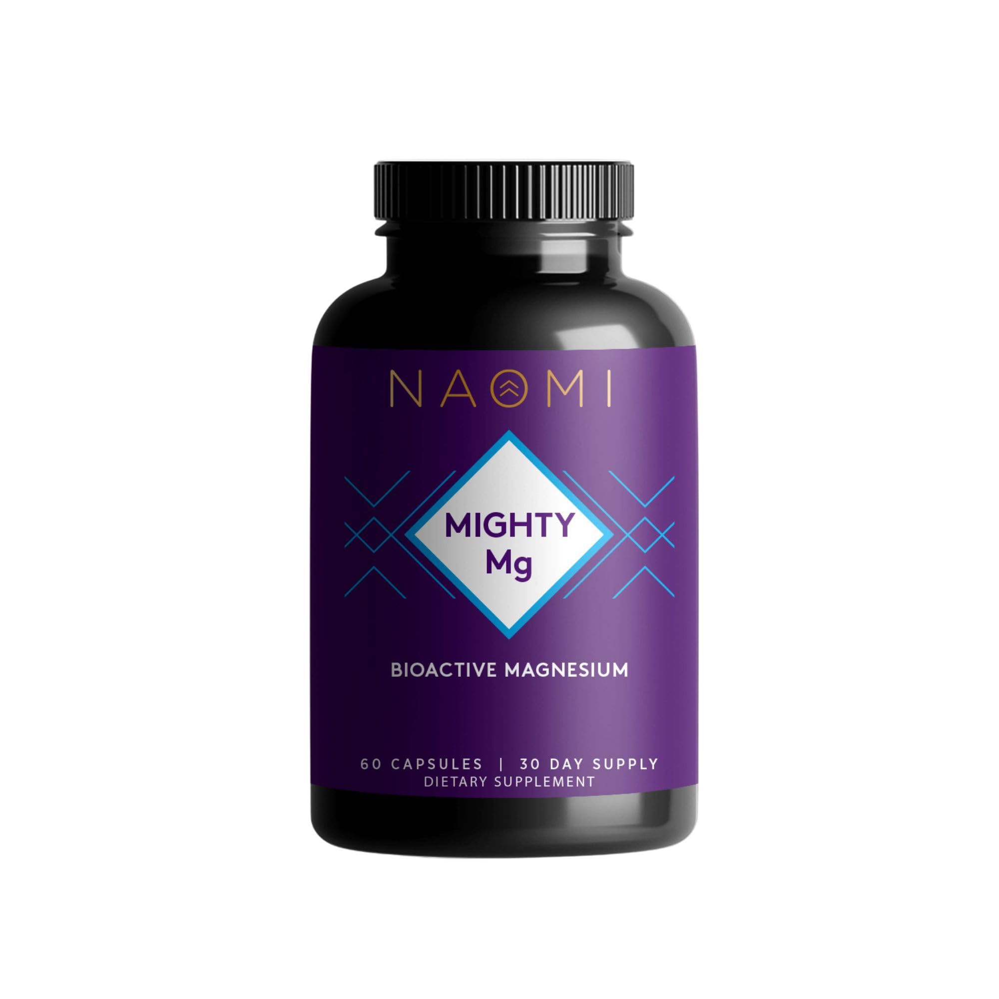 NAOMI Mighty Mg Magnesium Glycinate & Malate Complex 360mg, High Absorption Formula, Elemental Magnesium Supports Heart Health, Strong Bones, Better Sleep, Gluten-Free, Non-GMO, Vegan, 60 Veggie Caps NAOMI buy supplements canada