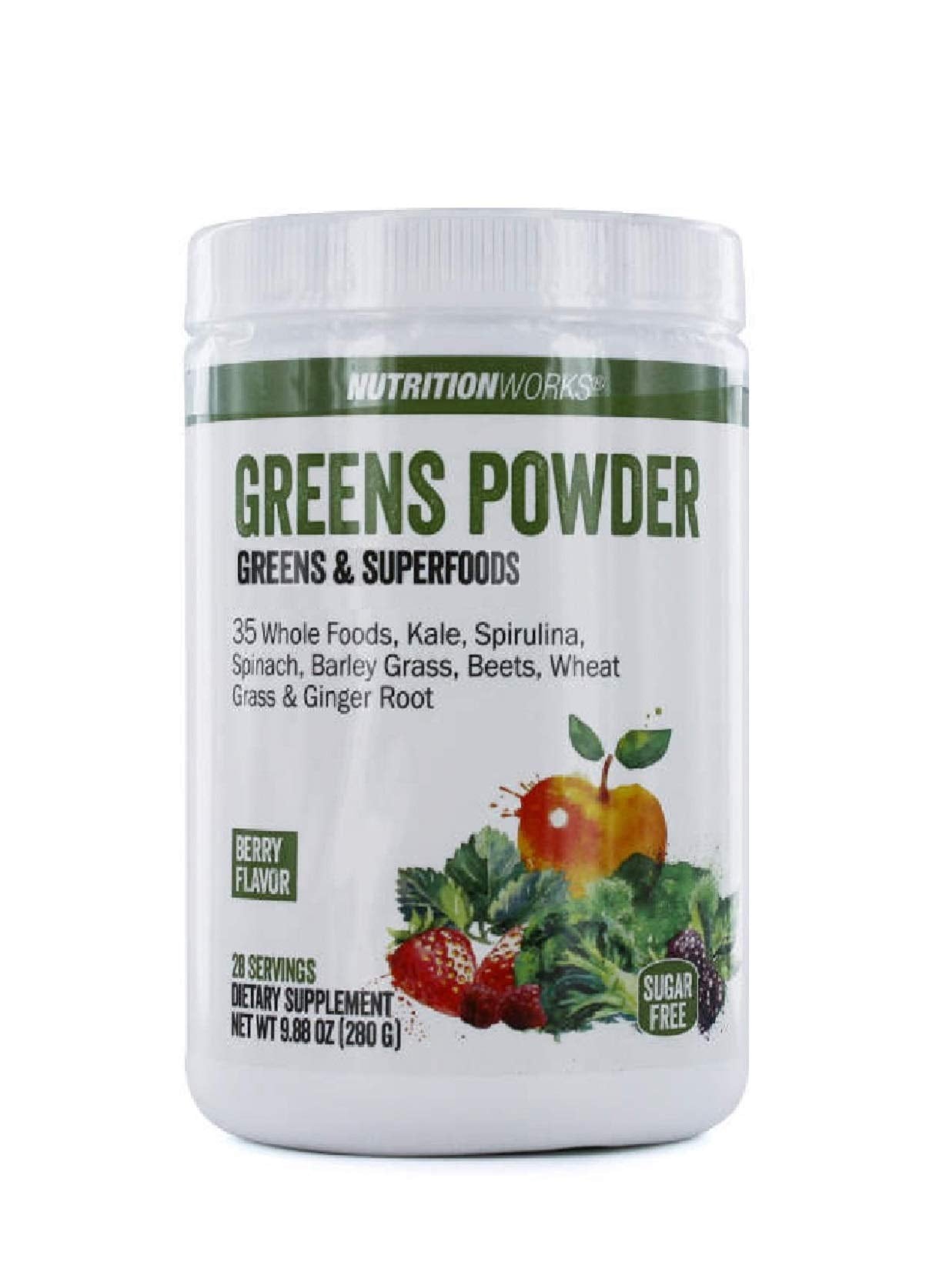 Nutrition Works Greens Powder Greens & Superfoods - Berry Flavor - 9.88 Oz (20 Servings) Nutrition Works buy supplements canada