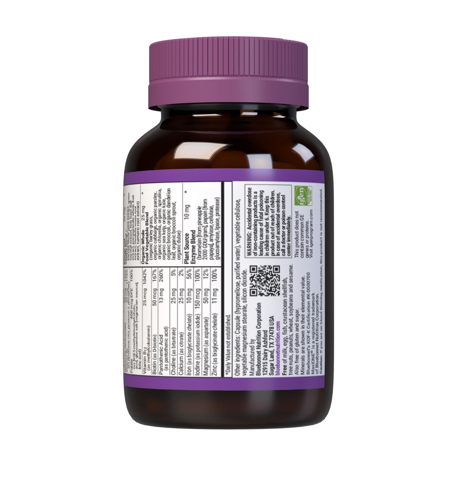 Bluebonnet Maxi One Iron Caplets, 30 Count (743715001107) BlueBonnet buy supplements canada