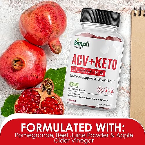 Nutrocell Simpli Health ACV Ketos Gummies Keto Apple Cider Vinegar 1050mg Nutrocell buy supplements canada