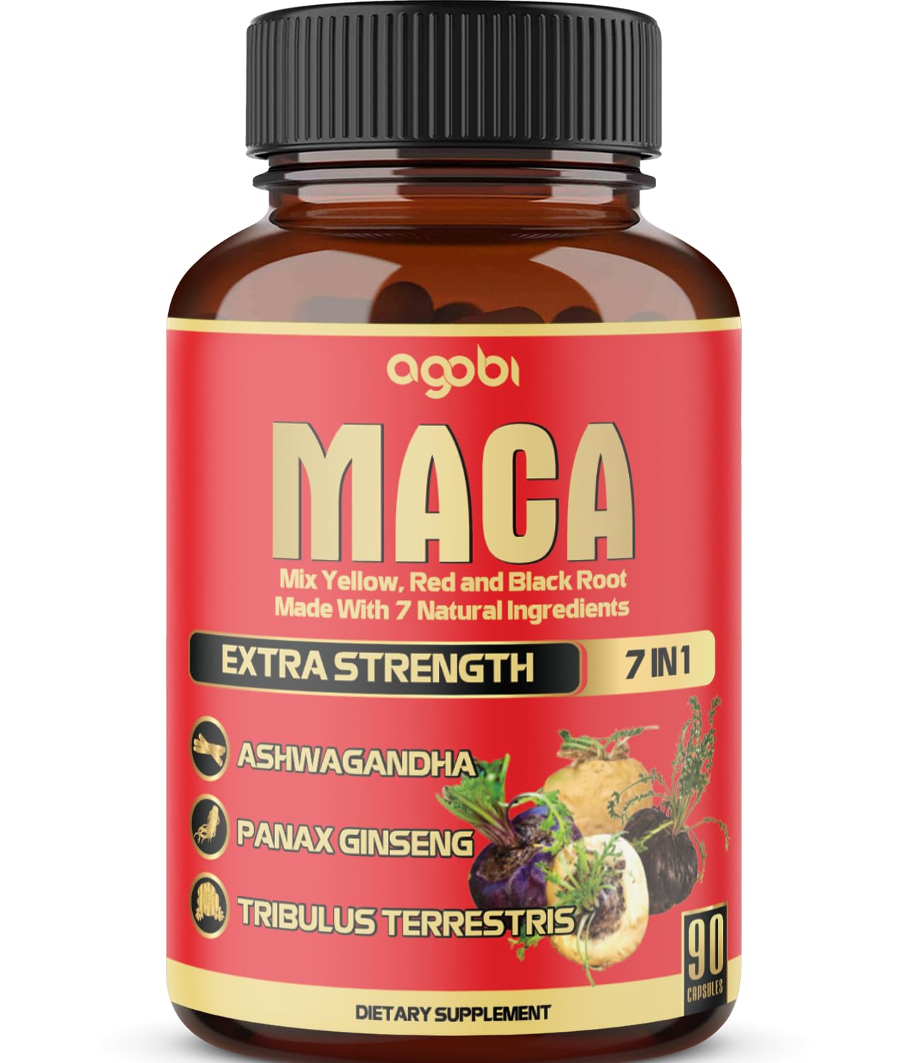 Maca Root Capsules - Supports Natural Health - Energy - Performance & Mood Supplement - Enhanced Blood Flow 3-Month Supply agobi buy supplements canada
