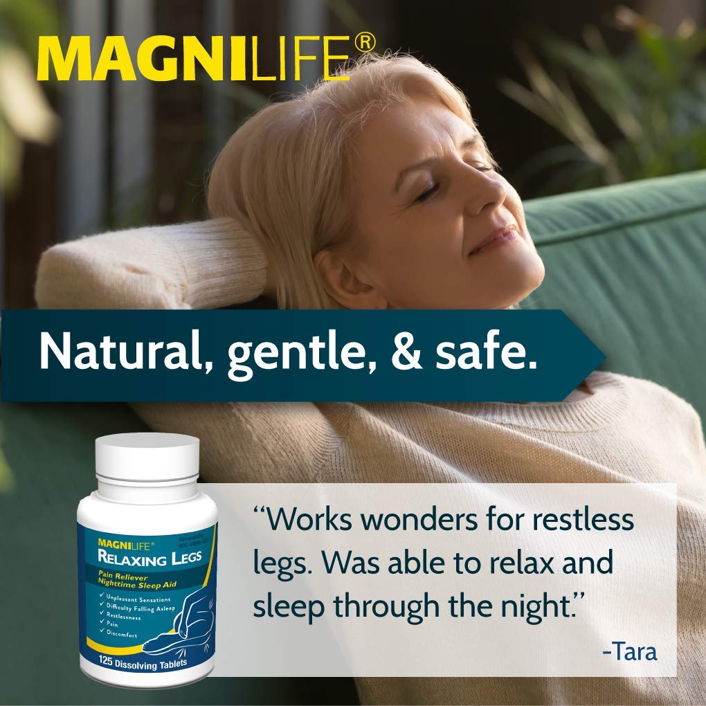 MagniLife Relaxing Legs 125 Count Quick Dissolve Tablets Relaxing Leg Cream PM 4oz Jar Restless Legs MagniLife buy supplements canada