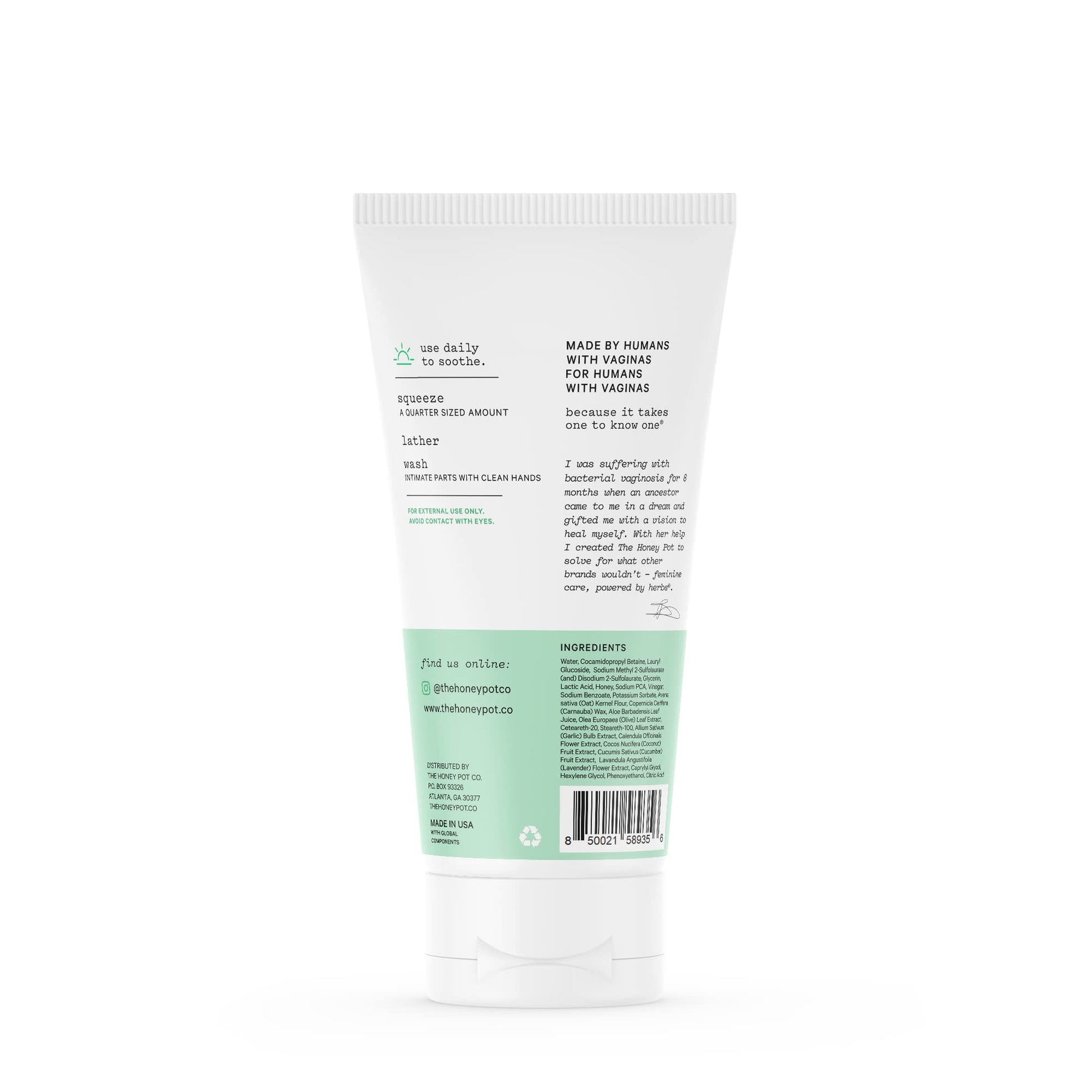 The Honey Pot Company - Anti-Itch Soothing Colloidal Oatmeal Wash - Plant Derived Feminine Care The Honey Pot Company buy supplements canada