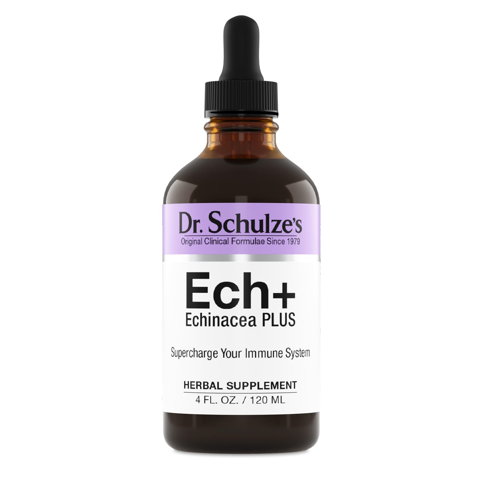 Dr. Schulze's Echinacea Plus | Echinacea Root and Seed | All Organic Extract | Gluten-Free & Non-GMO for Immune System Support | 4 oz Dr. Schulze's buy supplements canada
