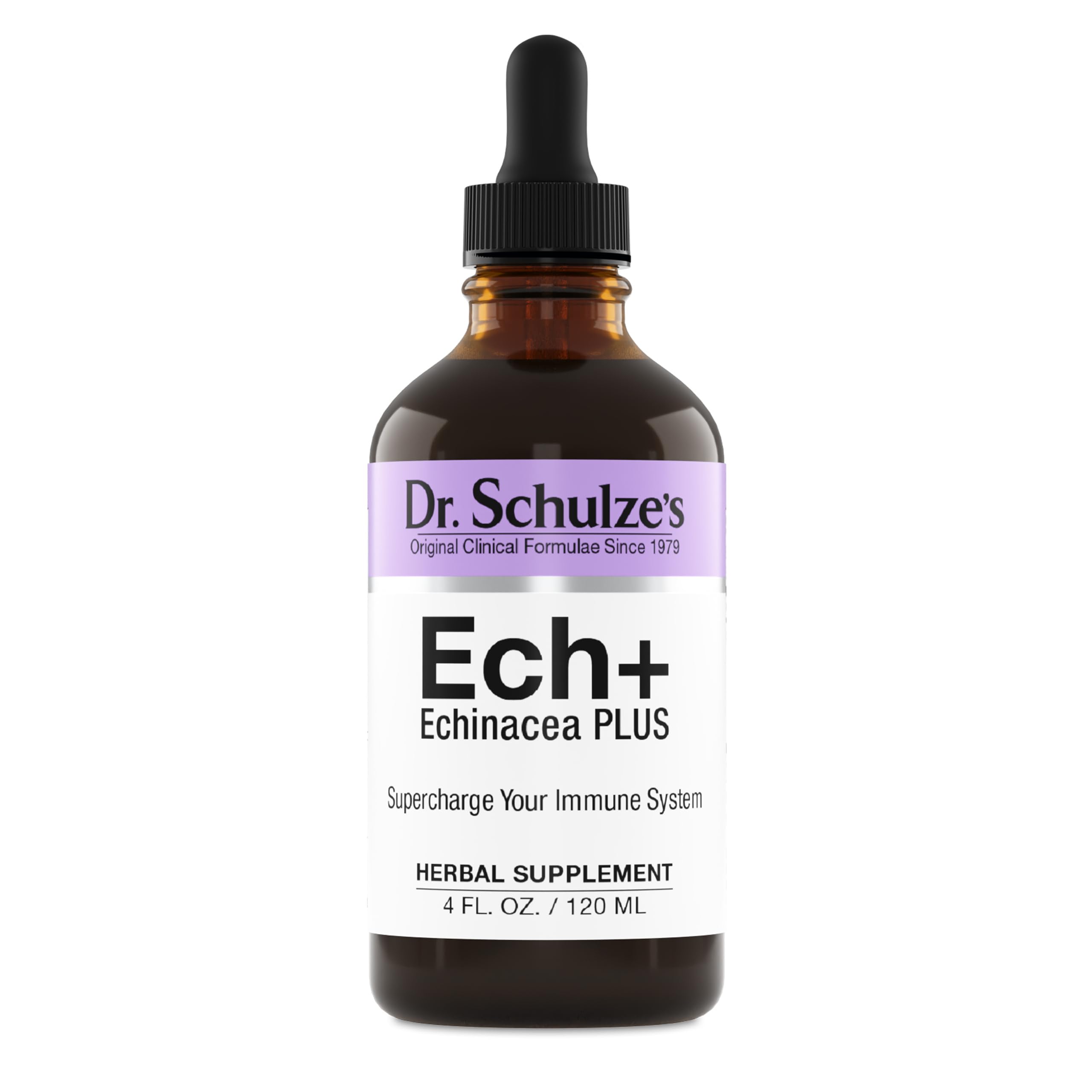 Dr. Schulze's Echinacea Plus | Echinacea Root and Seed | All Organic Extract | Gluten-Free & Non-GMO for Immune System Support | 4 oz Dr. Schulze's buy supplements canada