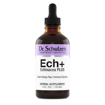 Dr. Schulze's Echinacea Plus | Echinacea Root and Seed | All Organic Extract | Gluten-Free & Non-GMO for Immune System Support | 4 oz Dr. Schulze's buy supplements canada