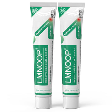 Hemorrhoid Treatment Ointment, Maximum Strength Treatment & Fast Relief for Pain, Itching, Burning, Swelling, Fissure, Bleeding, Discomfort, Long-Lasting Internal & External Hemorrhoid Cream, (2-Pack) LMNOOP buy supplements canada