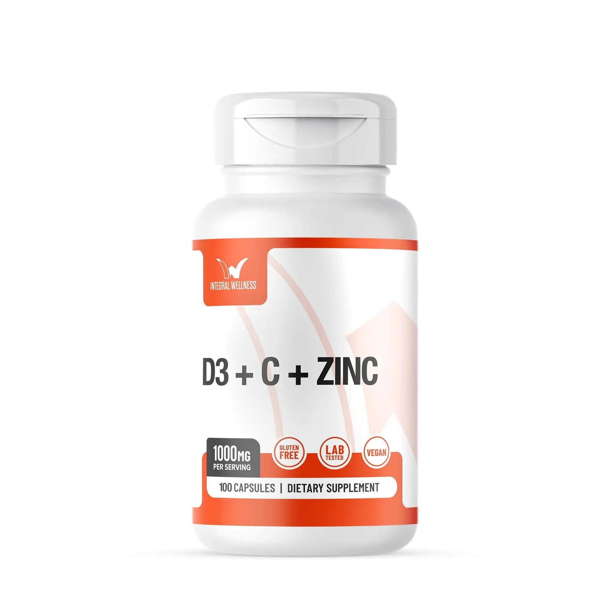 Integral Wellness - Vitamin Complex w/Vitamin D3, C, K2 and Zinc (100 Capsules) - Filler Free, 3rd Party Tested, Clinically Dosed, Bioavailable Forms Integral Wellness buy supplements canada