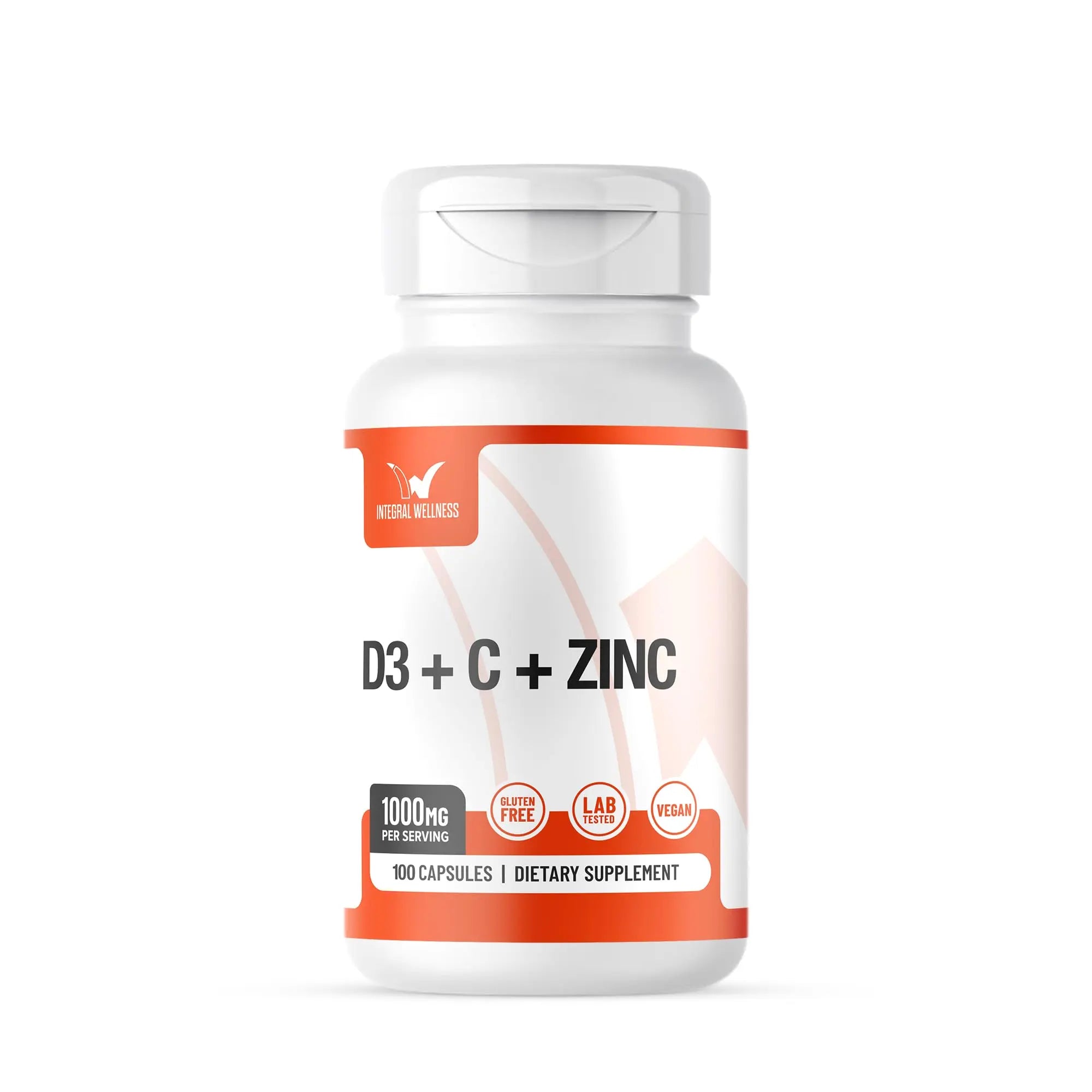 Integral Wellness - Vitamin Complex w/Vitamin D3, C, K2 and Zinc (100 Capsules) - Filler Free, 3rd Party Tested, Clinically Dosed, Bioavailable Forms Integral Wellness buy supplements canada