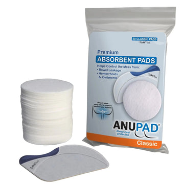 Butts Are Messy - Control The Mess. ANUPAD Premium Absorbent Pads. Confidently Handle Bowel Leakage, Bleeding Hemorrhoids, And The Mess Hemorrhoid Ointments Make. ANUPAD buy supplements canada