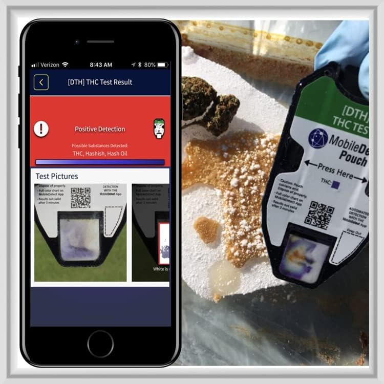 MobileDetect Pouch Residue Detection Multi-Drug Test Kit - Rapid Surface Residue Detector MobileDetect Pouch buy supplements canada