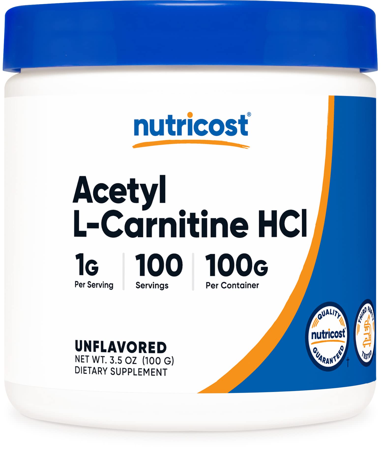 Nutricost Acetyl L-Carnitine (ALCAR) 100 Grams - 1000mg Per Serving - Non-GMO, Gluten Free Nutricost buy supplements canada