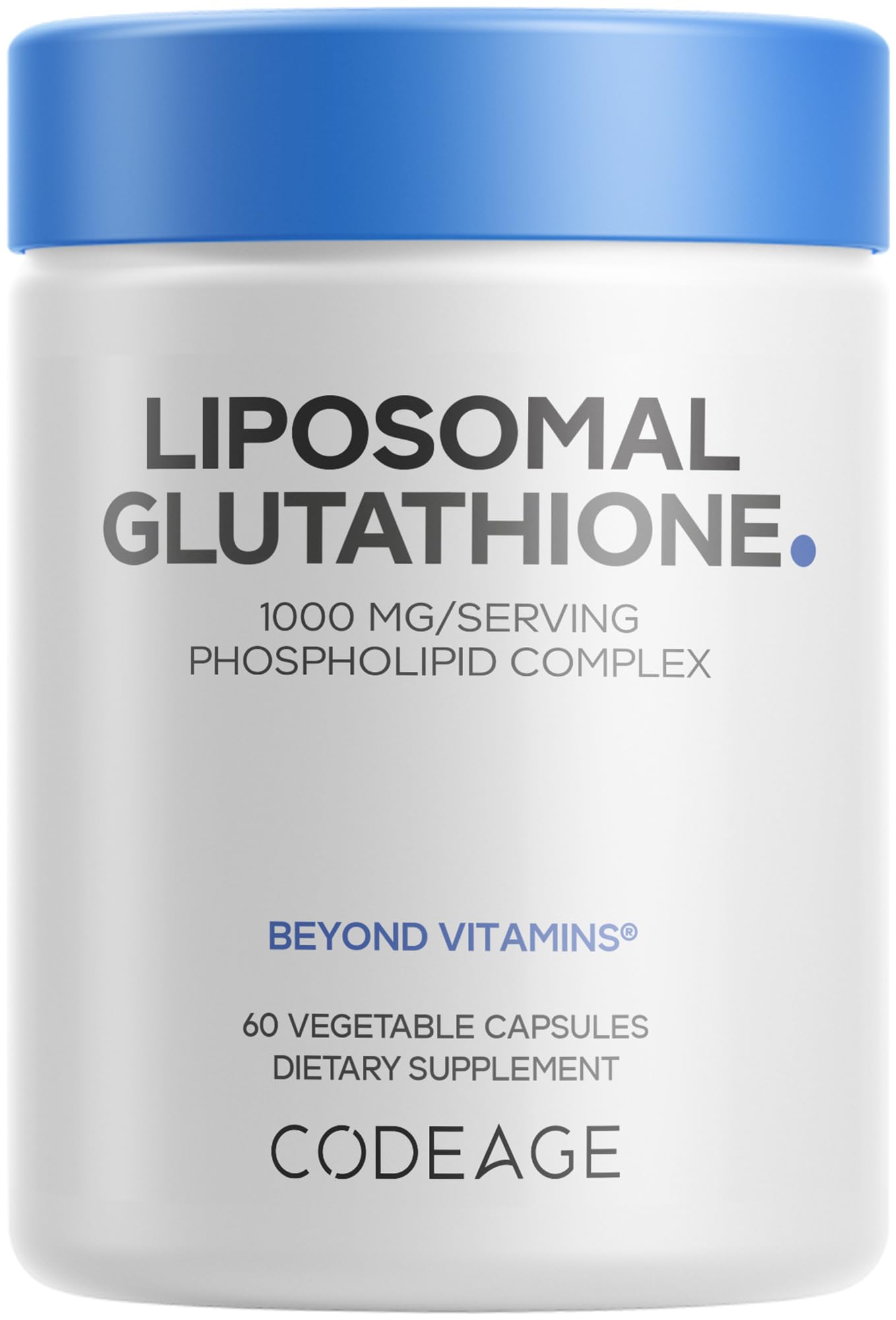 Codeage Liposomal Glutathione 1000 mg Supplement, High-Potency Reduced L-Glutathione - Liposomal Delivery - Phospholipids - Non-GMO, Gluten-Free - 60 Capsules Codeage buy supplements canada