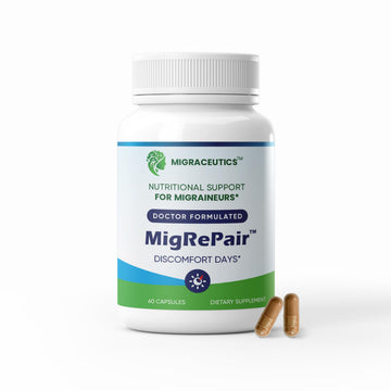MigRePair | Doctor Formulated Natural Herbal Supplement for Migraine Relief Needs | Supports Relief During Migraine Discomfort (Ictal Phase) Migraceutics buy supplements canada