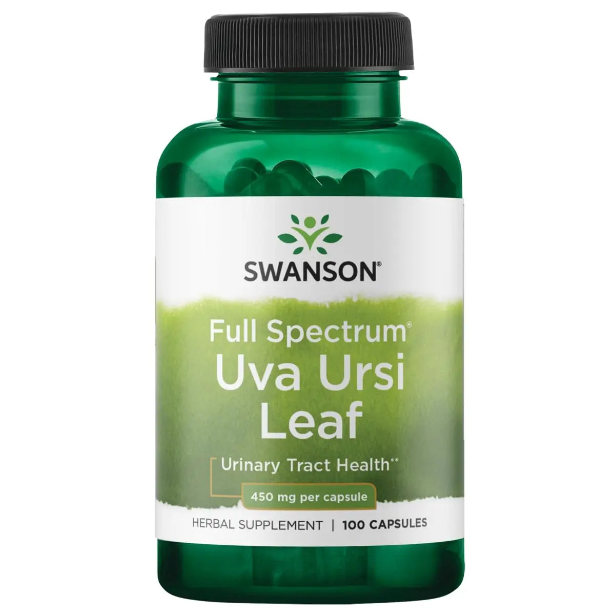 Swanson Full-Spectrum Uva Ursi Leaf - Herbal Supplement Supporting Kidney & Urinary Tract Health - May Support Cardiovascular System Function & Bladder Health - (100 Capsules, 450mg Each) Swanson buy supplements canada