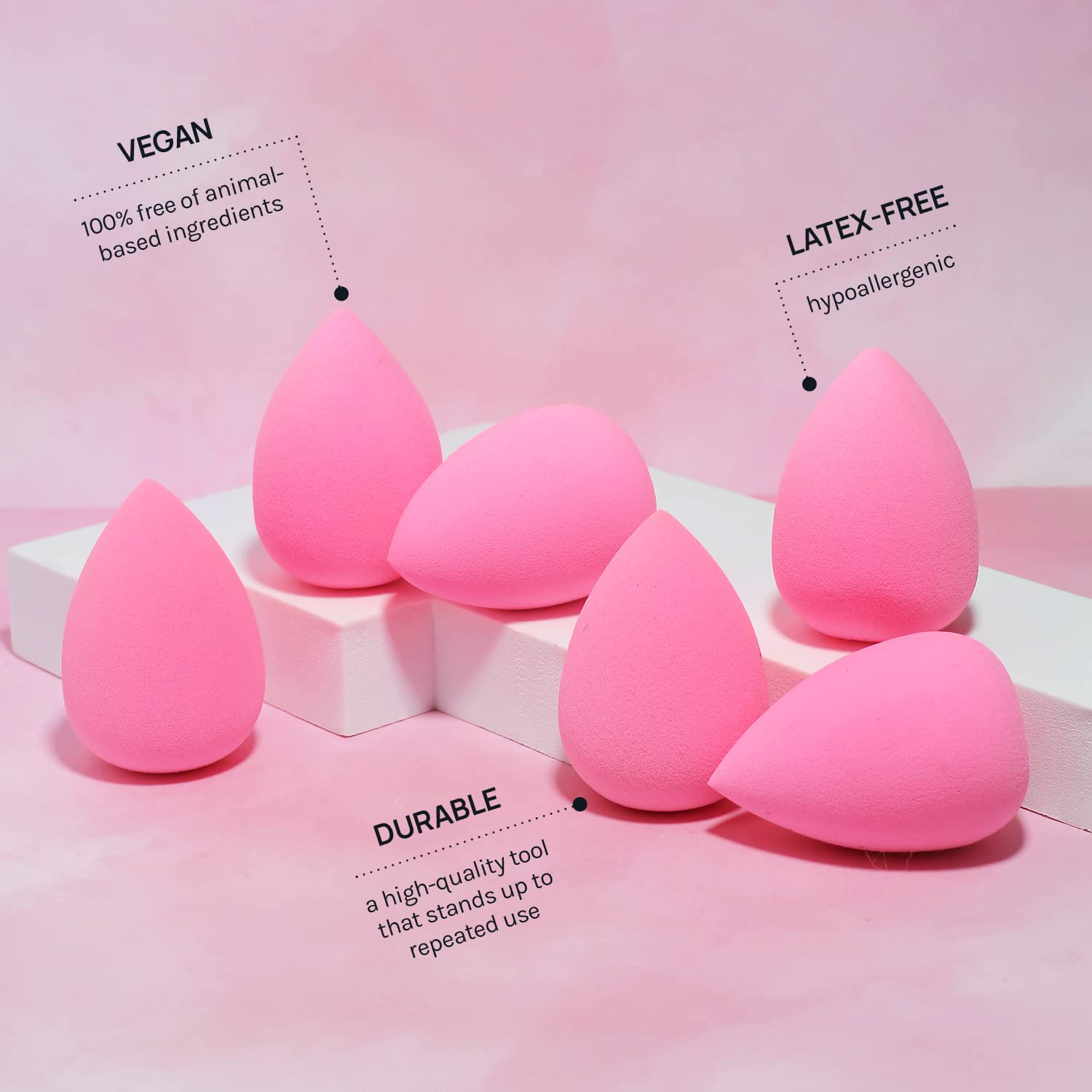 AOA Studio Collection makeup Sponge Set Latex Free and High-definition Set of 6 makeup Wonder blender For Powder Cream and Liquid, Super Soft Wonder Beauty Cosmetic AOA STUDIO buy supplements canada