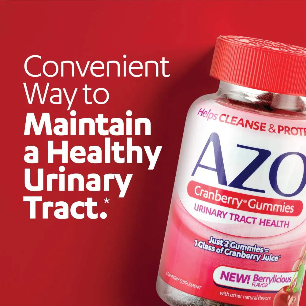 AZO Urinary Tract Health Gummies Bundle - D-Mannose 2000mg Citrus 40 Count and Cranberry 72 Count AZO buy supplements canada
