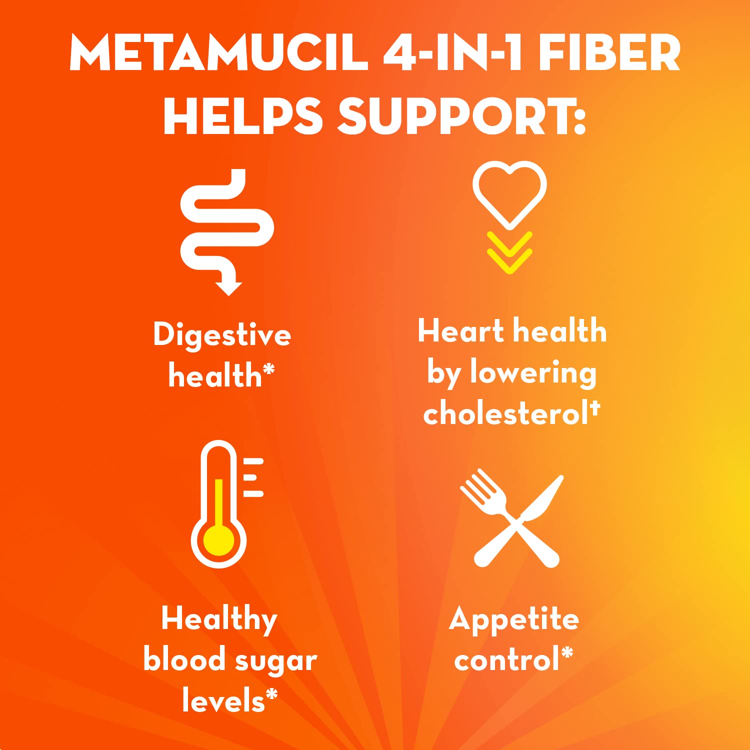 Metamucil On-the-Go Packets, Sugar-Free, 44 Packets, 4-in-1 Psyllium Husk Fiber Supplement, Orange Flavored, Individual Servings Great for Travel Metamucil buy supplements canada