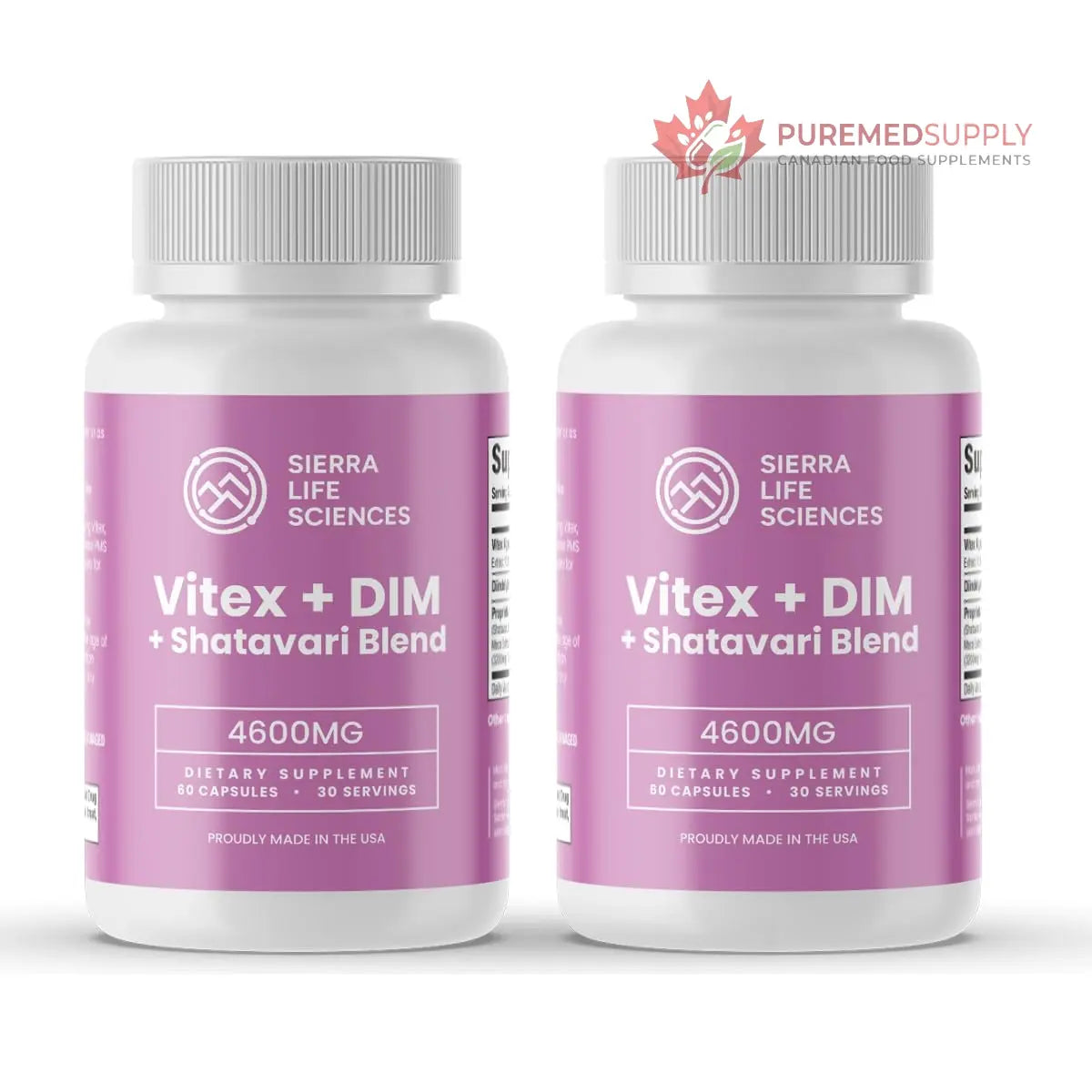 SIERRA LIFE SCIENCES Hormonal Balance Blend for Women – Vitex, DIM, Shatavari + Adaptogenic Support – Menstrual & Menopause Relief – Vegan, Clean-Label Formula – 4600mg – (Pack of 2) SIERRA LIFE SCIENCES buy supplements canada
