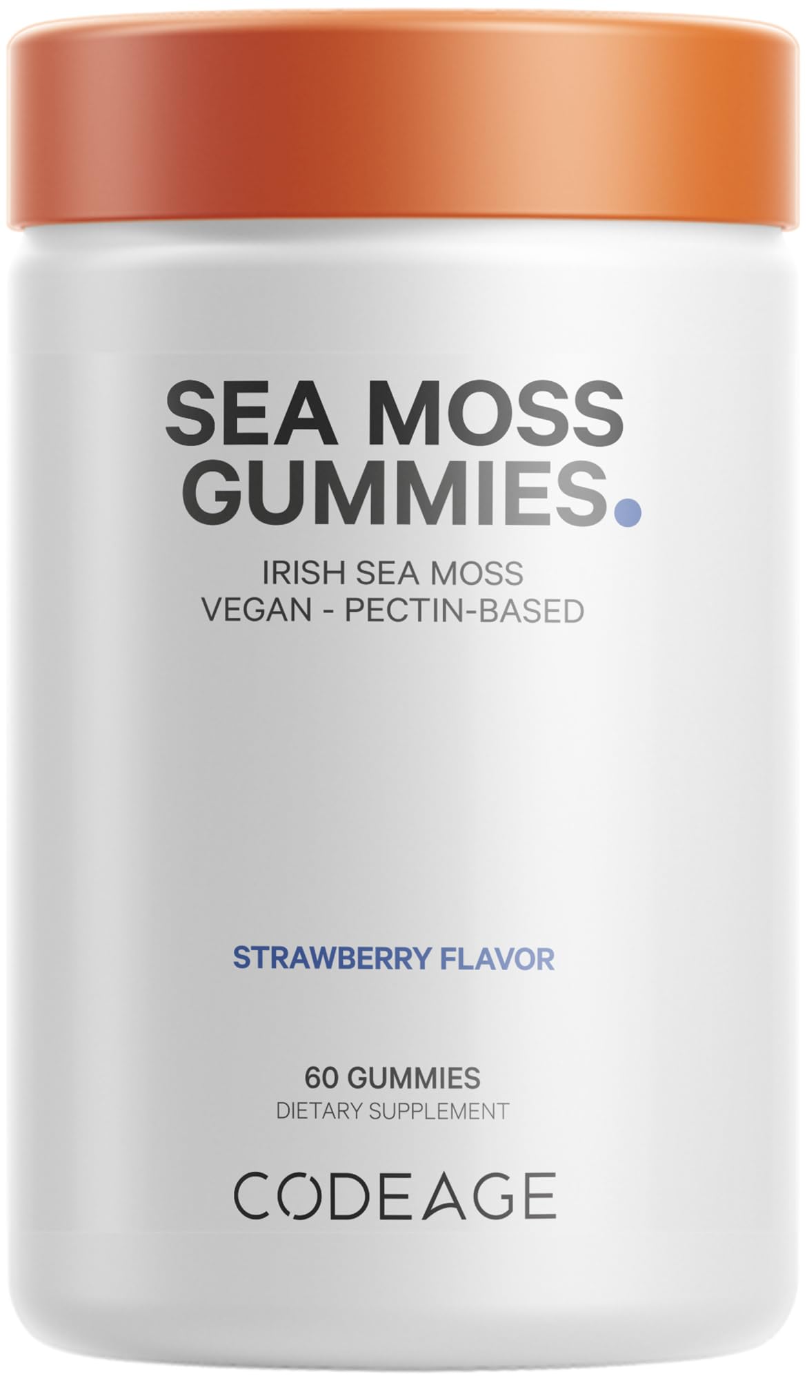 Codeage Irish Sea Moss Gummies Supplement - 300mg Irish Sea Moss 10:1 Extract - Delicious Strawberry Flavor - Vegan, Non-GMO, Gluten-Free - 60 Gummies Codeage buy supplements canada