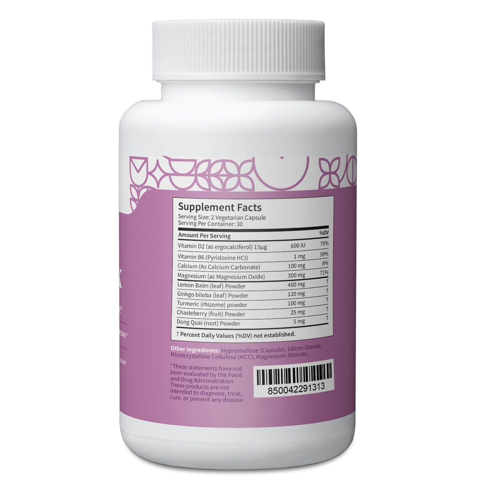 Pattern Wellness PMS Complex – Monthly Cycle Wellness Support – with Vitamin B6, Magnesium & Herbal Extracts – 60 Vegan Capsules Pattern Wellness buy supplements canada