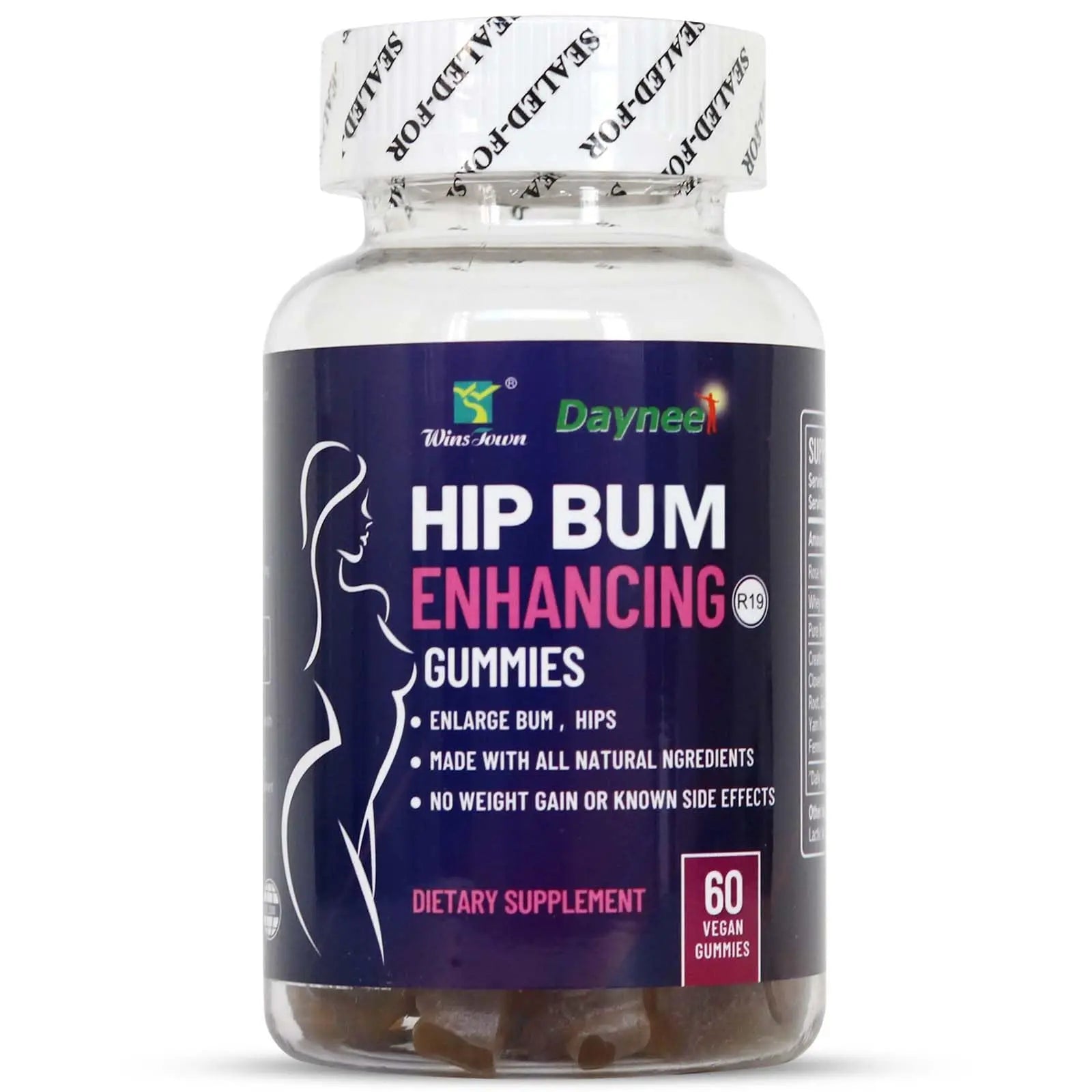 Wins Town Hip Butt Enhancement Gummies, Booty Multivitamins Supplements for Firm and Lift Bigger Buttocks for Women, 60 Count Wins Town buy supplements canada