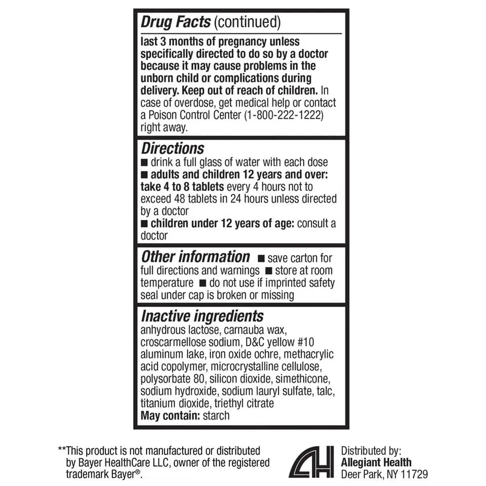 HealthA2Z Aspirin 81mg Low Strength | Enteric Coated | 24 Packs of 40 Counts (960 Tablets Total) | Value Package HealthA2Z buy supplements canada