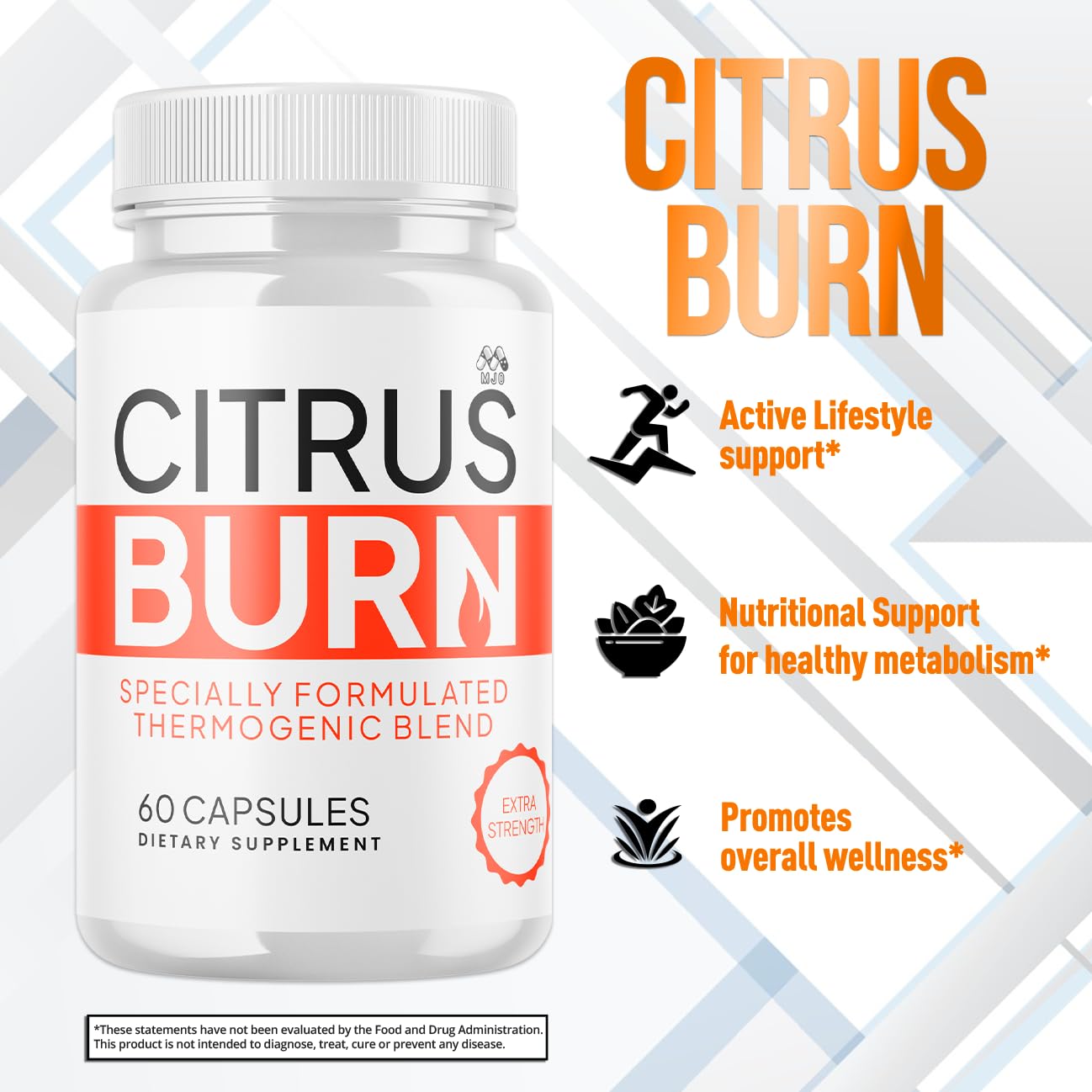 (2 Pack) Citrus Burn Capsules, Official CitrusBurn Pills with All Natural Ingredients, Advanced Citrus Burn for Optimal Health & Wellness Support with Premium Vitamins for Women & Men (120 Capsules) MJO buy supplements canada