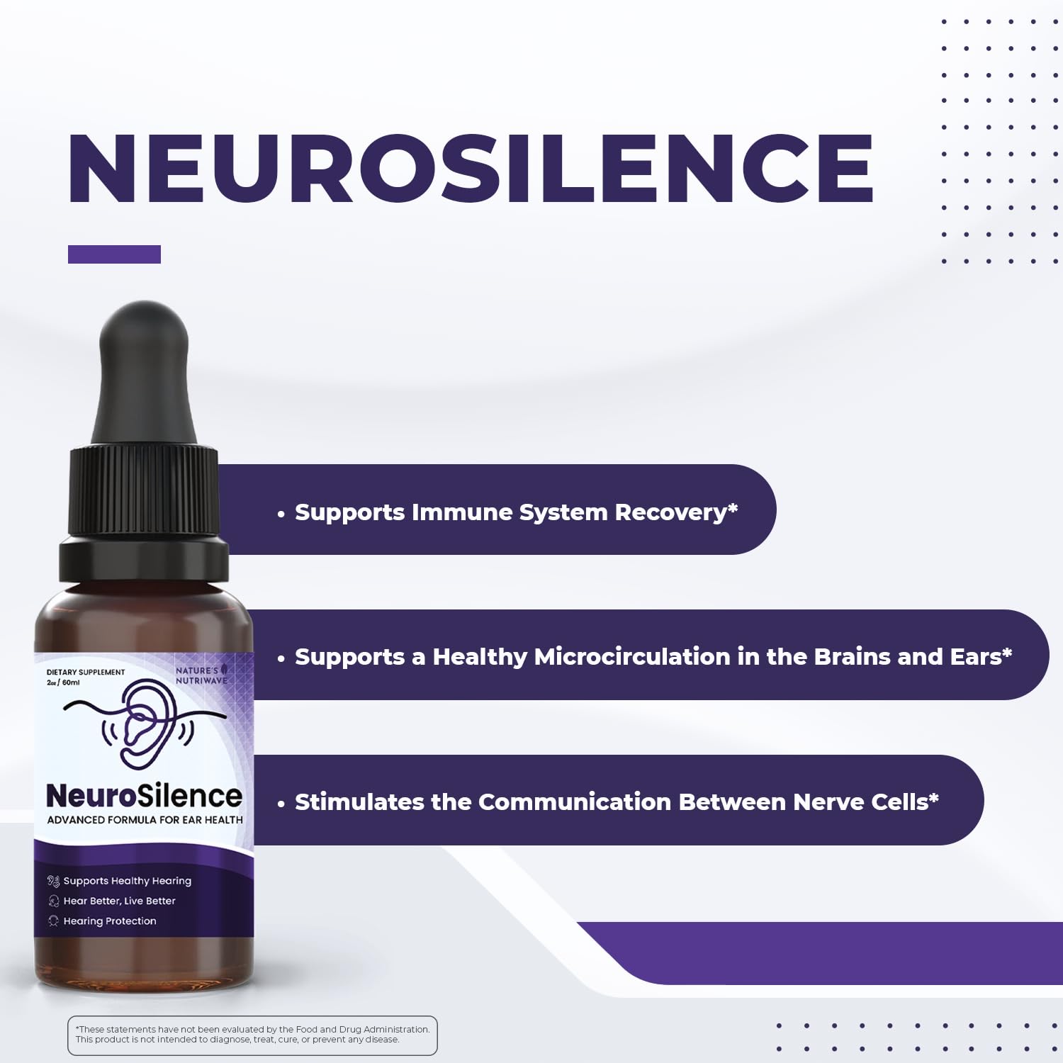 Nature’s NutriWave NeuroSilence Liquid Drops – Natural Botanical Blend – Non-GMO, Easy-to-Use Daily Formula – Made in USA, GMP-Certified Facility – 2oz Bottle, 60 Servings, 1 Month Supply Nature’s NutriWave buy supplements canada