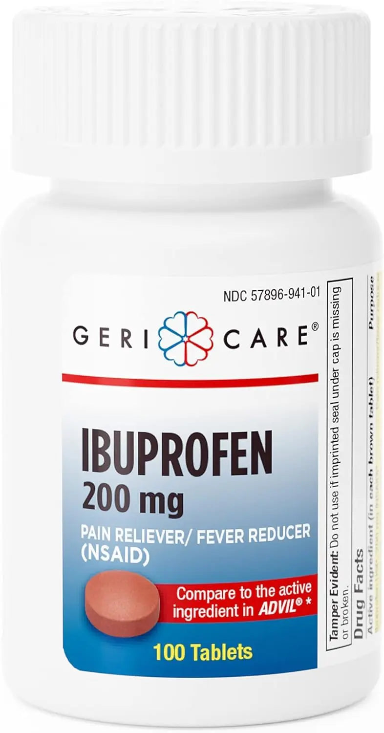 Geri Care IBUPROFEN Pain Relief Tablets (100 Count) GeriCare buy supplements canada
