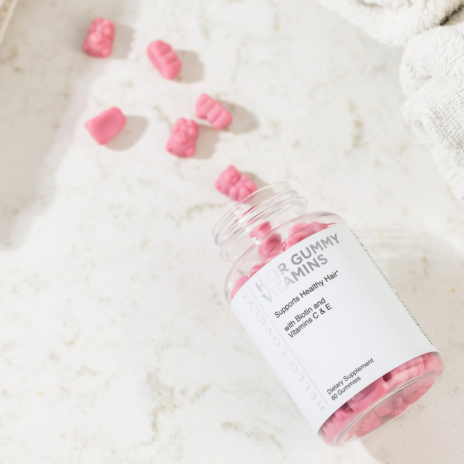Hello Lovely! Hair Vitamins Gummies with Biotin 5000 mcg Vitamin E & C Support Hair Growt Hello Lovely! buy supplements canada