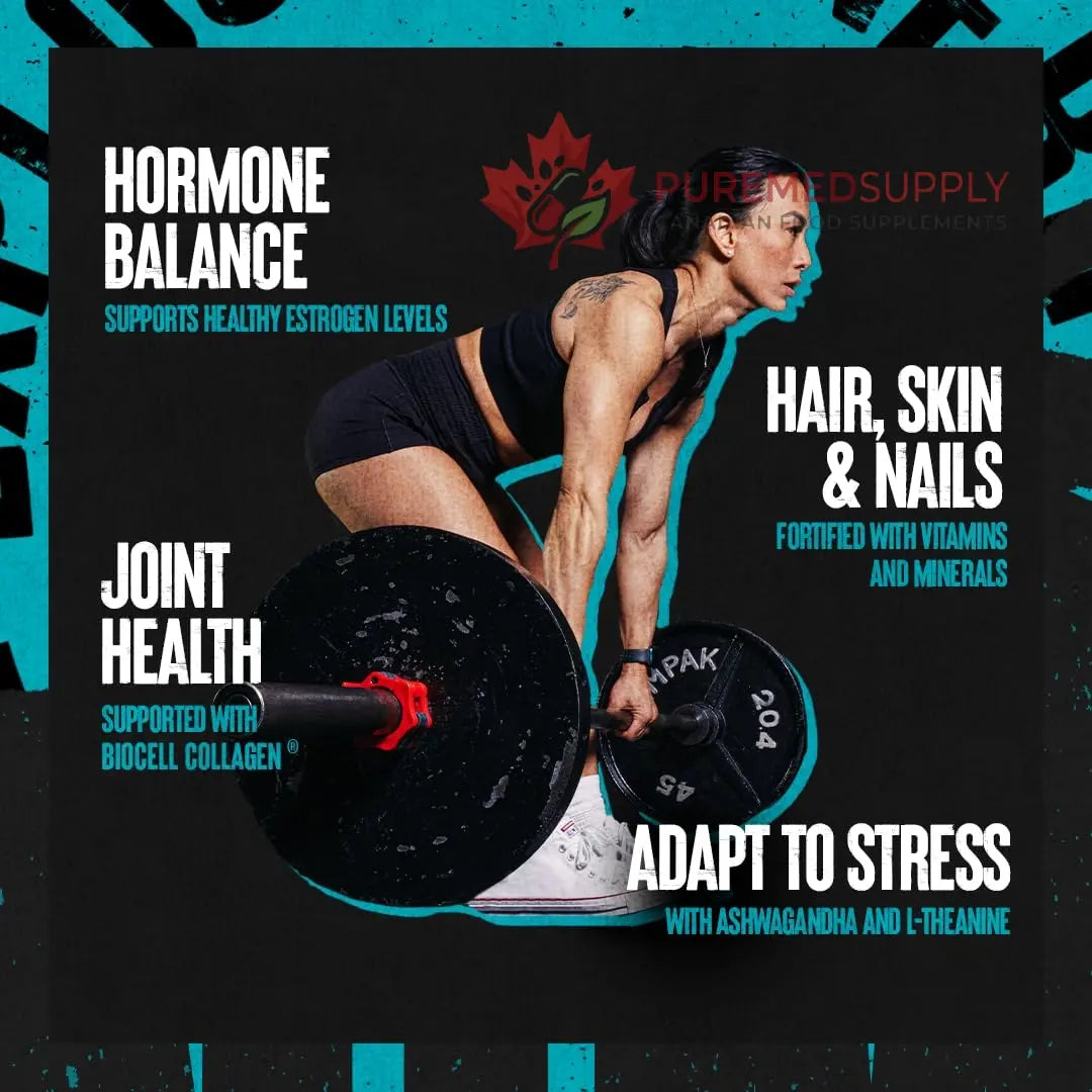 Animal Power Balance – Women's Alpha F Comprehensive Formula – Supports Hormonal Balance, Complexion, Hair, Nails, Mood and Stress, Intestinal Health, & Bone and Joint Health – 30 Packs Animal buy supplements canada
