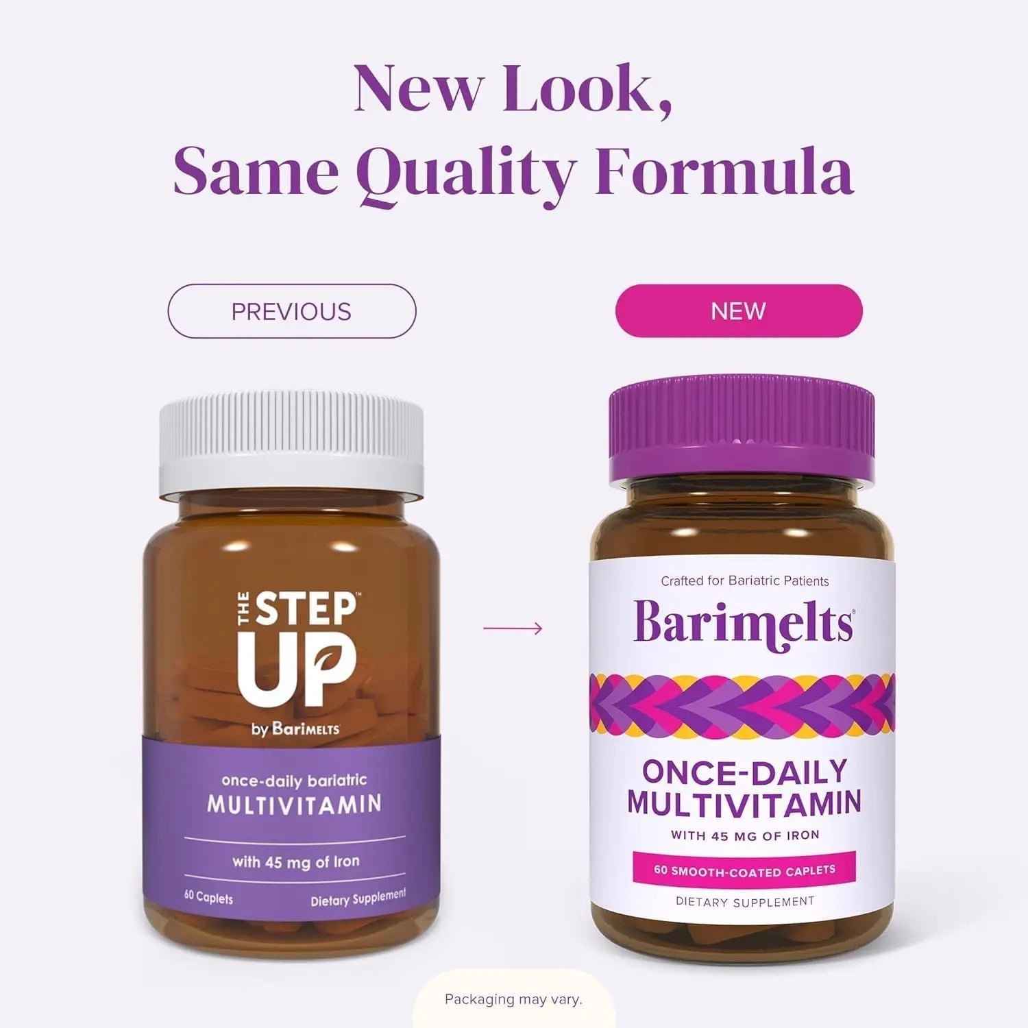 BariMelts Once Daily Bariatric Multivitamin with Iron, 60 Easy-Swallow Caplets (2-Month Supply), Multivitamin for Women, Multimineral Complex BariMelts buy supplements canada
