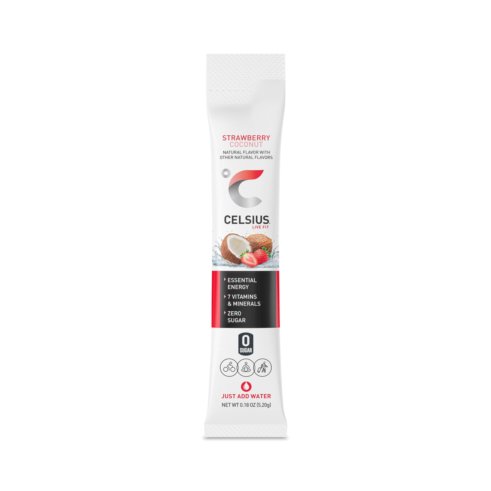 CELSIUS On-the-Go Essential Energy Drink Mix, Strawberry Coconut (14 Stick Pack) CELSIUS buy supplements canada