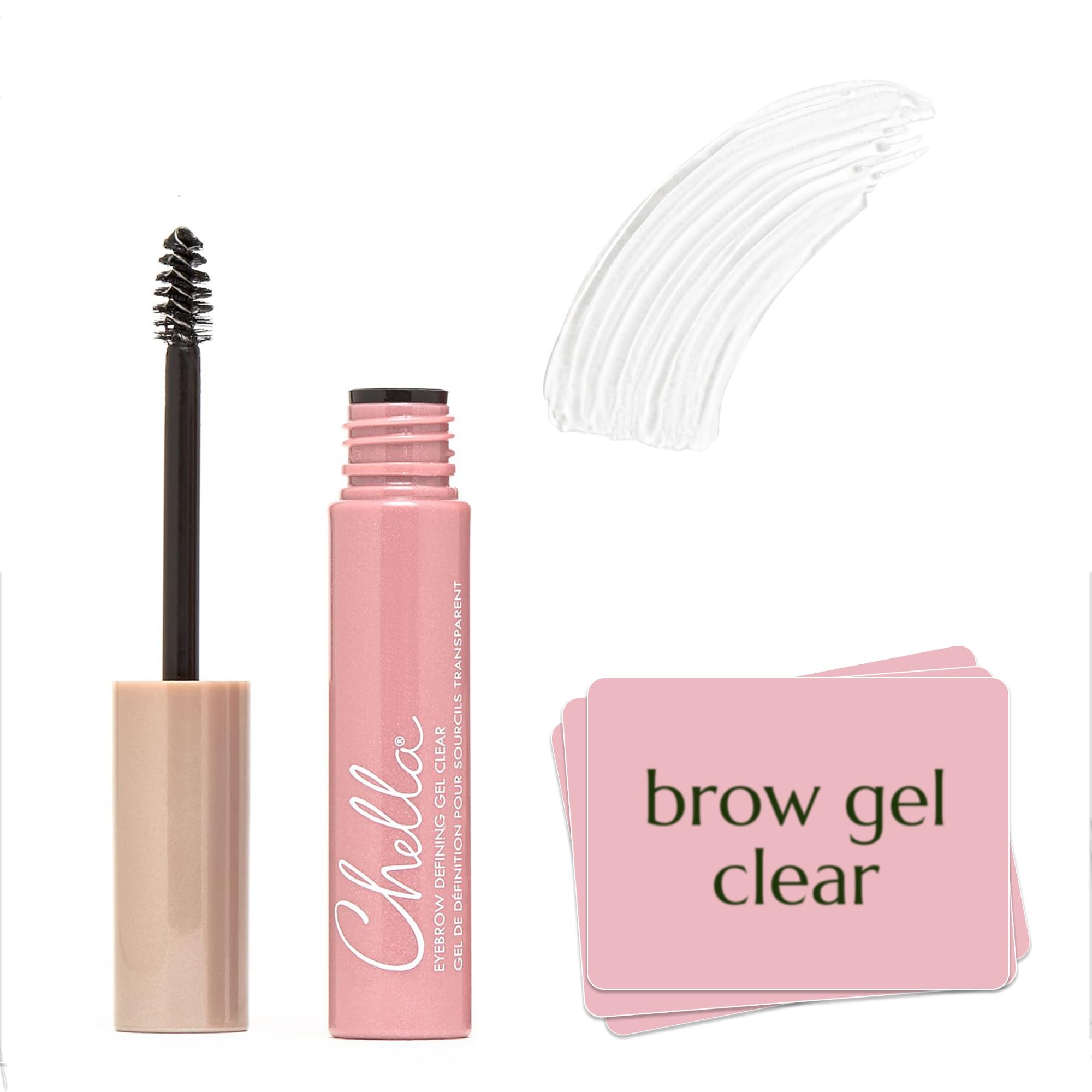 Chella Eyebrow Gel, Defining Clear Eyebrow Gel - Lightweight Formula for Natural, Long Lasting Makeup - Vegan, Cruelty Free, Paraben Free, Gluten Free Chella buy supplements canada