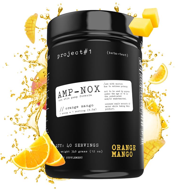 Project #1 AMP-NOX: Pre & Post Workout Powder to Boost Focus & Pump | Energizing Project #1 buy supplements canada