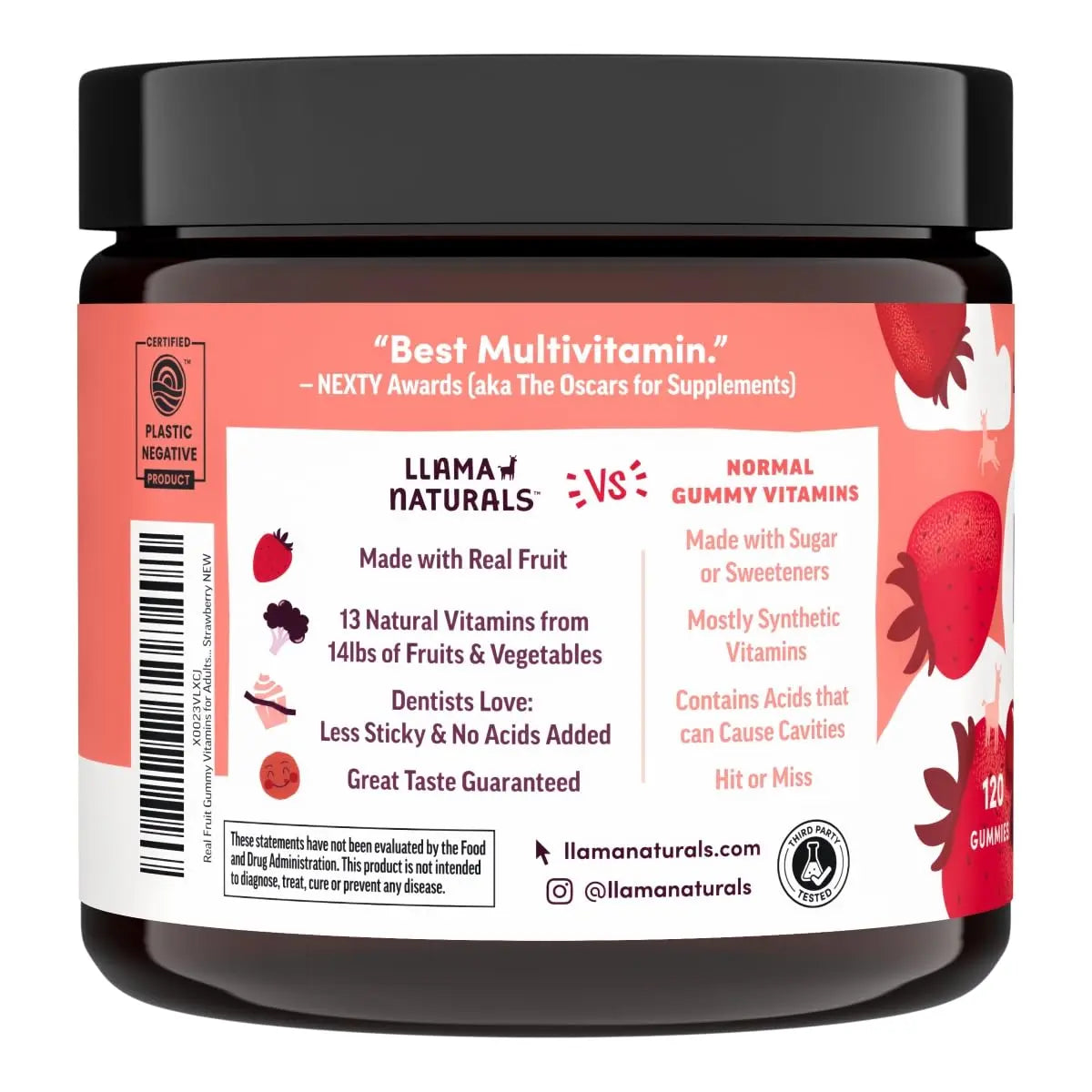 Llama Naturals Multivitamin for Women & Men, Vegan, Organic Gummies with Vitamin D, C & K, Adults Real Fruit Gummy Vitamins Llama Naturals buy supplements canada