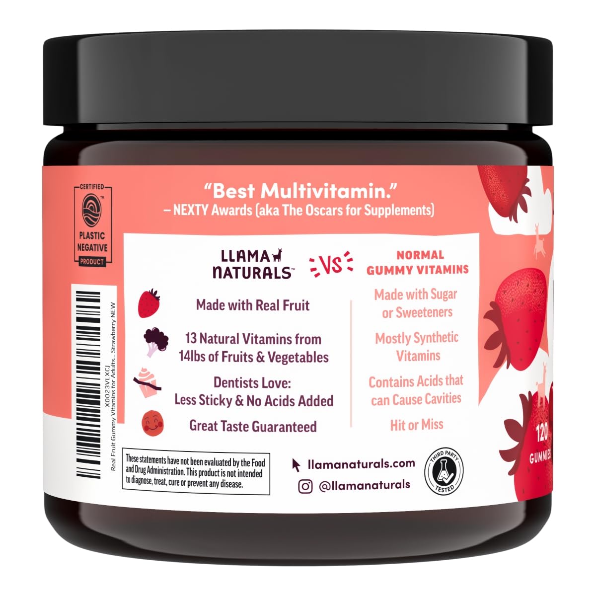 Llama Naturals Multivitamin for Women & Men, Vegan, Organic Gummies with Vitamin D, C & K, Adults Real Fruit Gummy Vitamins Llama Naturals buy supplements canada