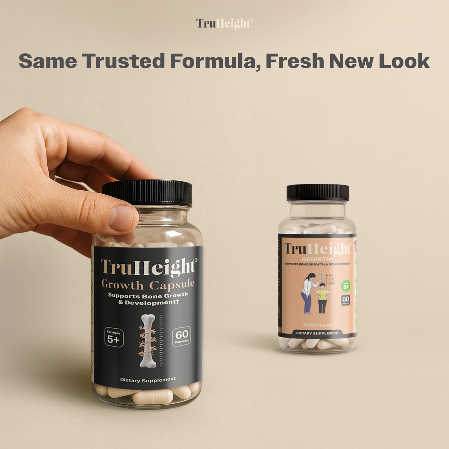 TruHeight Growth Capsules - Tall Nutrition for Natural Growth Supplement for Kids & Teens - Pediatric Vitamin D, K, Calcium & Ashwagandha - Bone Strength TruHeight buy supplements canada
