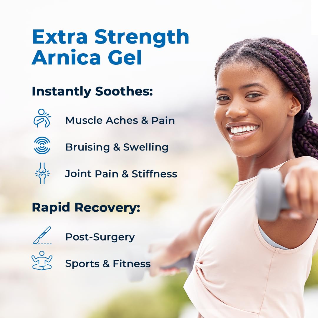 VitaMedica Arnica Gel Plus 15 Healing Plant Compounds, Extra Strength Formula for Bruising, All-Natural Plant-Based Topical Gel VitaMedica buy supplements canada