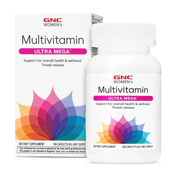 GNC Women’s Ultra Mega Multivitamin Caplets, Clinically Proven to Feel Better, Immune Support, Vitamin A, B, C, D GNC buy supplements canada