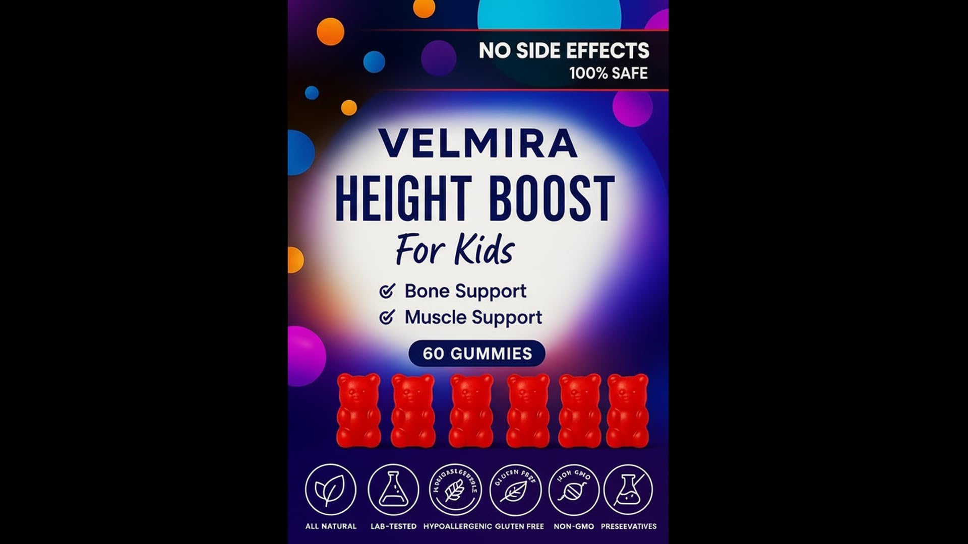 Velmira® Heightener Gummies for Bone Health & Development Support – Essential Vitamins & Minerals, Easy-to-Chew Gummies for Kids, Teens & Adults (Ages 5+) Velmira buy supplements canada