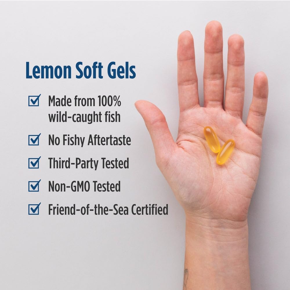 Nordic Naturals Omega-3, Lemon Flavor - 180 Soft Gels - 690 mg Omega-3 - Fish Oil - EPA & DHA - Immune Support, Brain & Heart Health, Optimal Wellness - Non-GMO - 90 Servings Nordic Naturals buy supplements canada