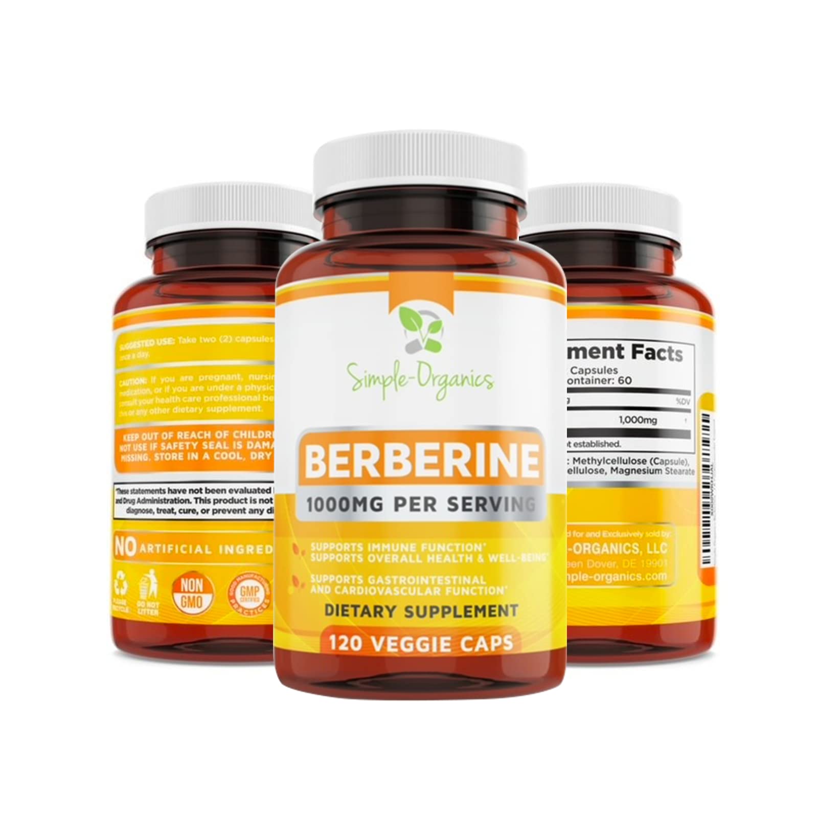 Simple-Organics Berberine 500mg (1000mg Per Serving) for Supports Healthy Immune Simple-Organics buy supplements canada