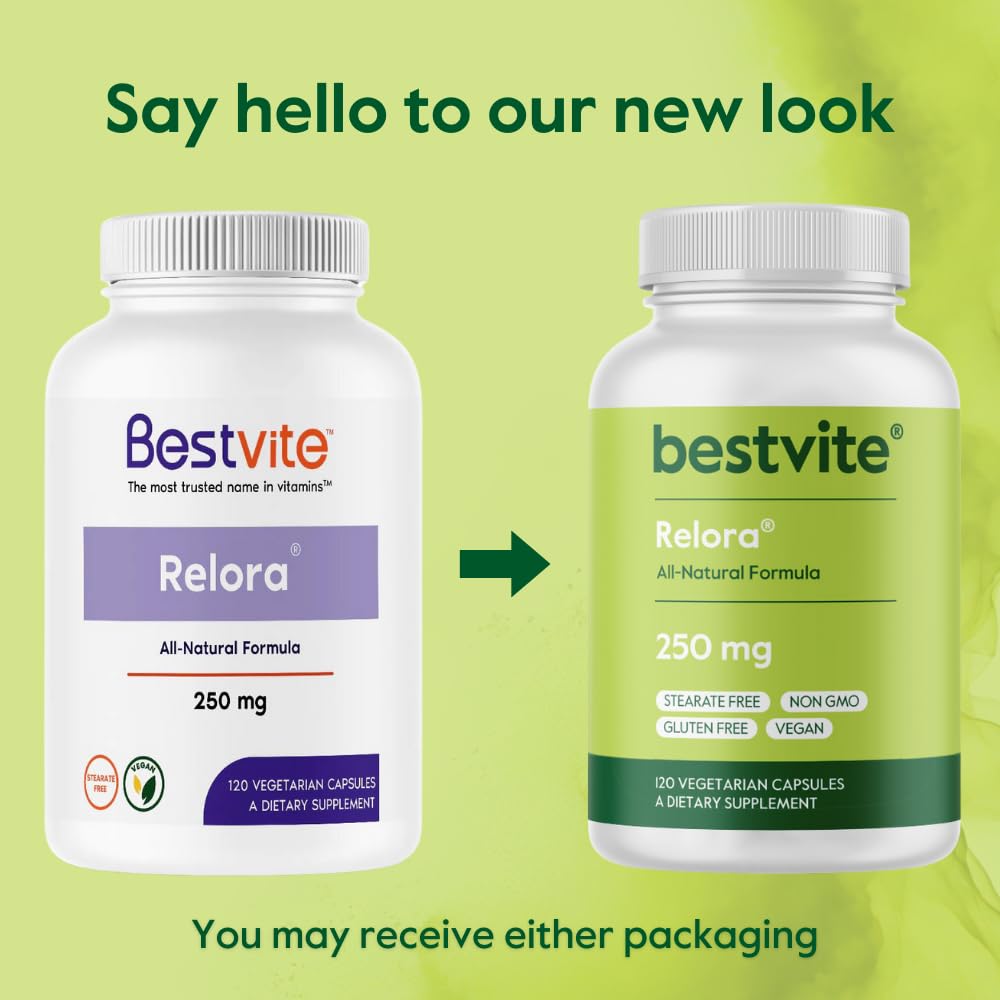 BESTVITE Filler-Free Relora 250mg (240 Vegetarian Capsules) (120 x 2) – Clinically Researched – No Stearates – Vegan – No Fillers – Supports the Management of Occasional Stress* BESTVITE buy supplements canada