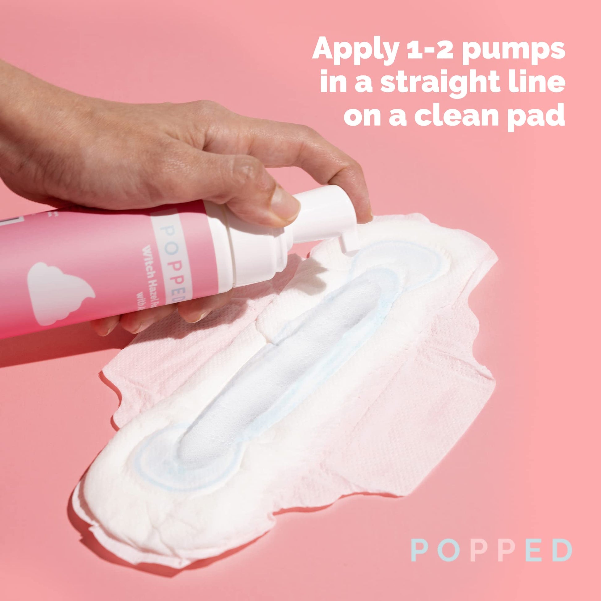 POPPED Witch Hazel Foam with Aloe (5 fl oz) | Perineal Healing Foam for Postpartum Care | Relieves Pain, Hemorrhoids, and Swelling After Birth | Postpartum Essential POPPED buy supplements canada
