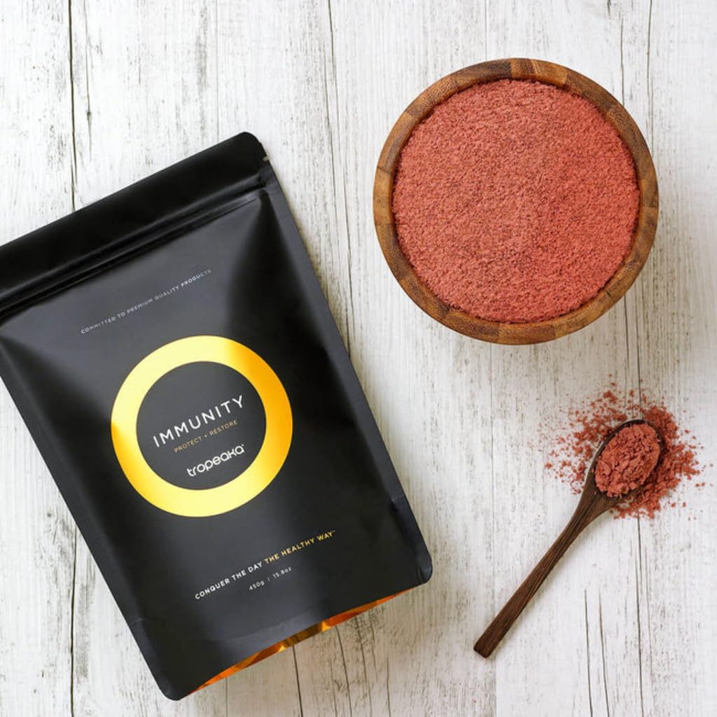 Tropeaka Immunity Powder - Immune Support Supplement, Antioxidant Rich Superfood Powder with Vitamins & Minerals, Boost Energy & Collagen Production - Vegan, Gluten Free, Non-GMO - 7oz (20 Servings) Tropeaka buy supplements canada