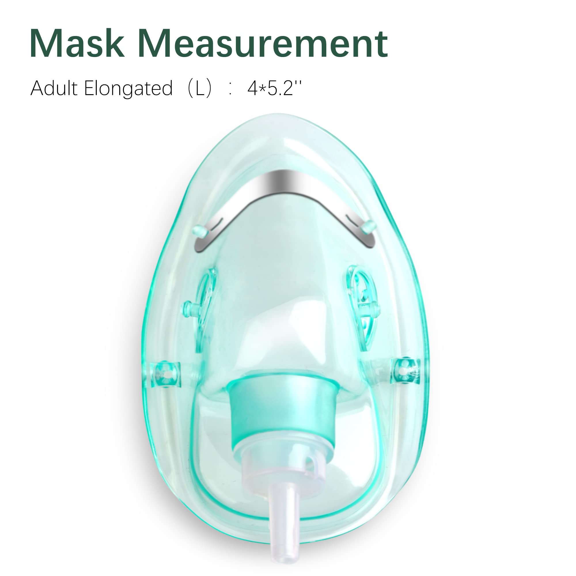 ANSNF 2 Pack Oxygen Mask for Face Adult with 6.6' Tube & Adjustable Elastic Strap - Size M+L ANSNF buy supplements canada