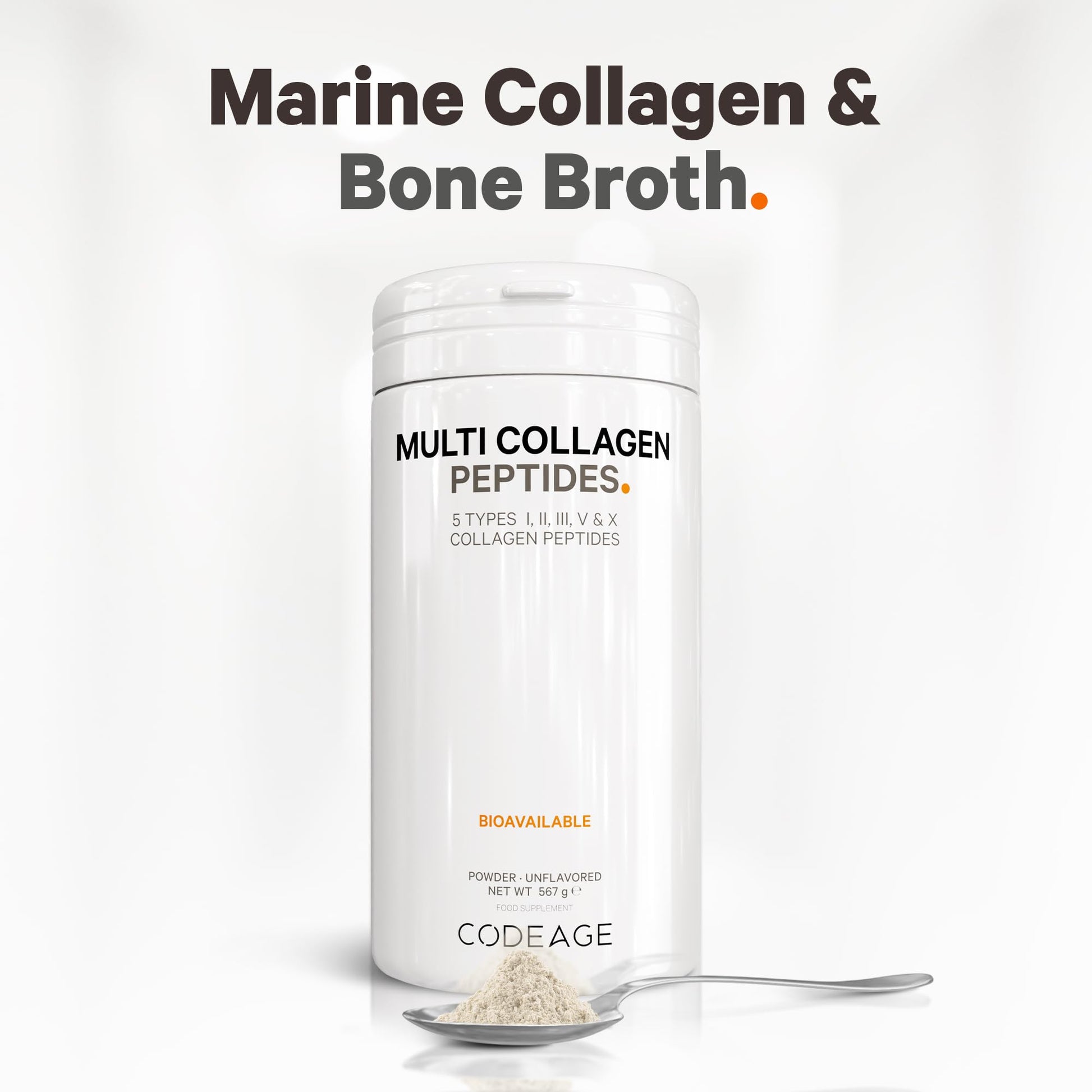 Codeage Multi Collagen Protein Powder Peptides, 2-Month Supply, Hydrolyzed, Type I, II, III, V, X Grass Fed Codeage buy supplements canada